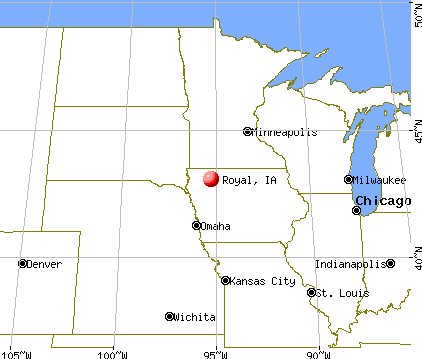 Royal, Iowa map