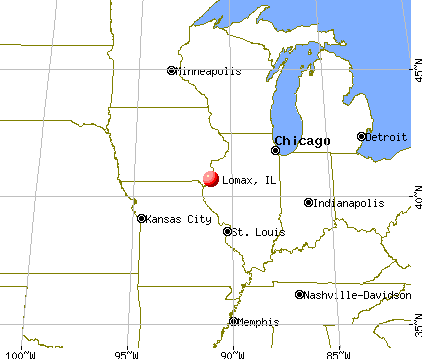 Lomax, Illinois map