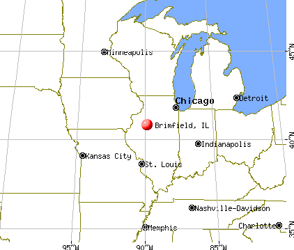 Brimfield, Illinois map