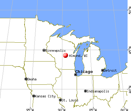 Almond, Wisconsin map
