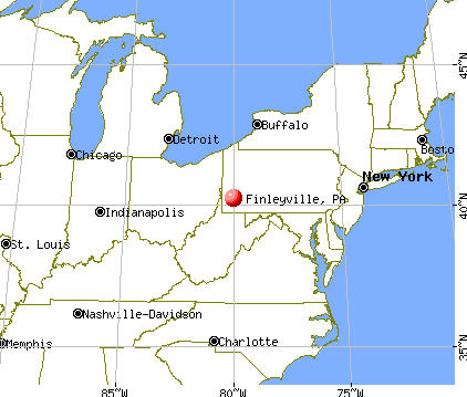 Finleyville, Pennsylvania map