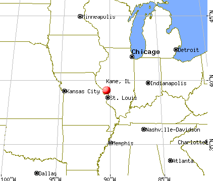 Kane, Illinois map