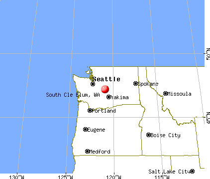 South Cle Elum, Washington map