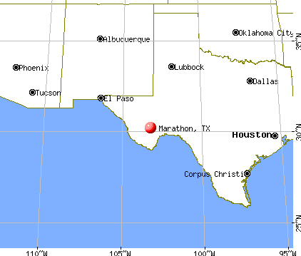 Marathon, Texas map