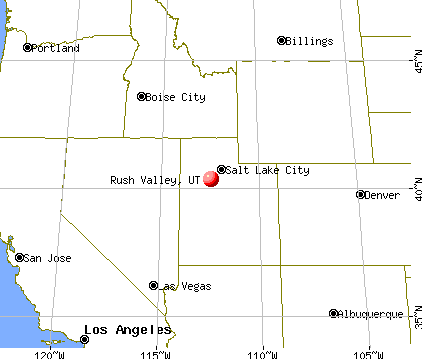Rush Valley, Utah map