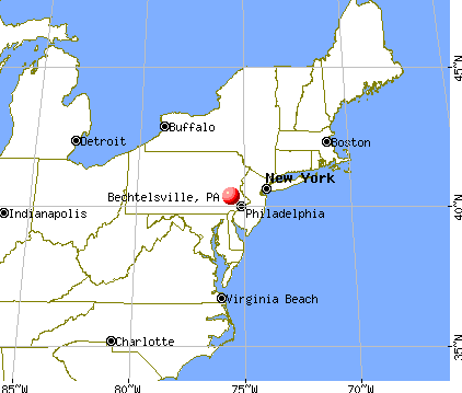 Bechtelsville, Pennsylvania map