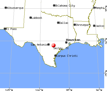 Smiley, Texas map