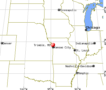 Trimble, Missouri map