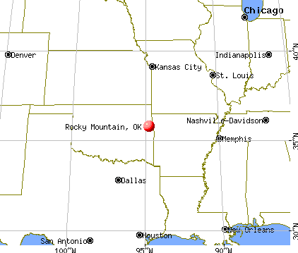 Rocky Mountain, Oklahoma map