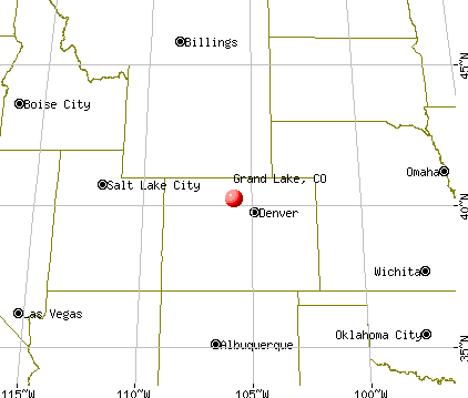 Grand Lake, Colorado map