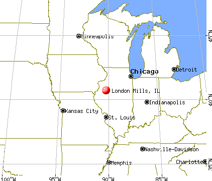 London Mills, Illinois map