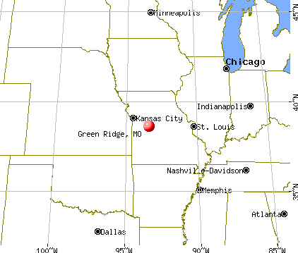 Green Ridge, Missouri map