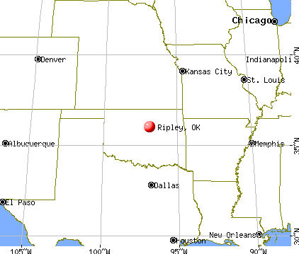 Ripley, Oklahoma map
