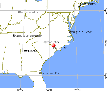 Elrod, North Carolina map