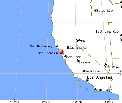 San Geronimo, California map