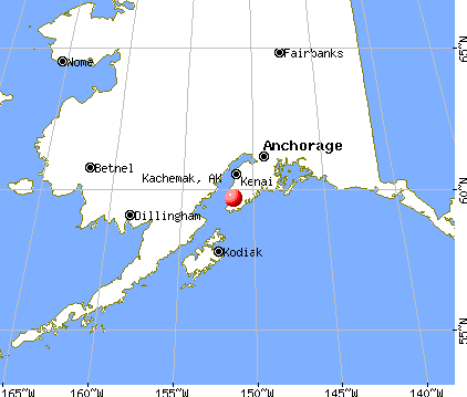 Kachemak, Alaska map