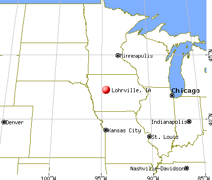 Lohrville, Iowa map