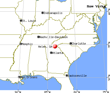 Helen, Georgia map