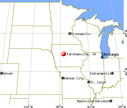 Farnhamville, Iowa map