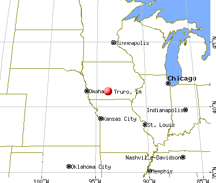 Truro, Iowa map