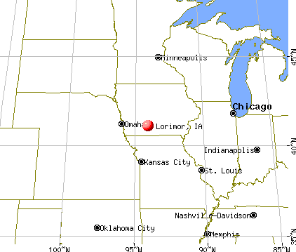 Lorimor, Iowa map