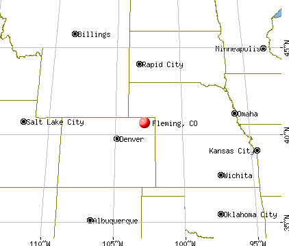 Fleming, Colorado map