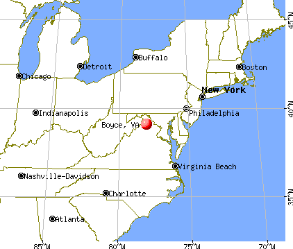 Boyce, Virginia map