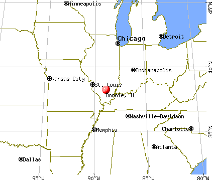 Bonnie, Illinois map