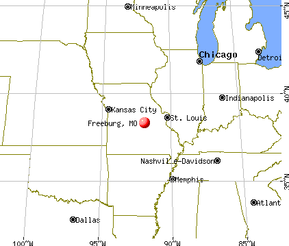 Freeburg, Missouri map