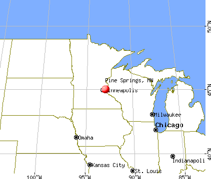 Pine Springs, Minnesota map