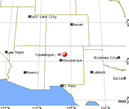 Cuyamungue, New Mexico map