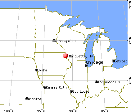 Marquette, Iowa map