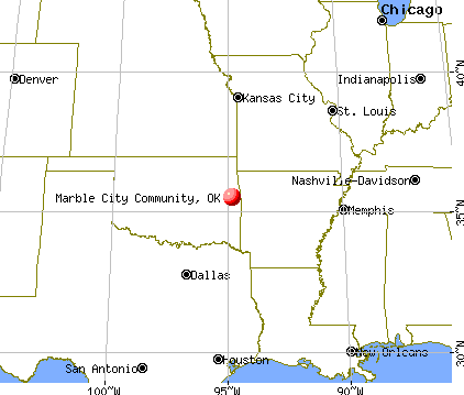 Marble City Community, Oklahoma map