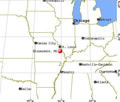 Bloomsdale, Missouri map