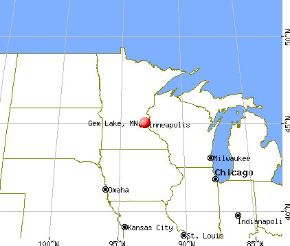 Gem Lake, Minnesota map