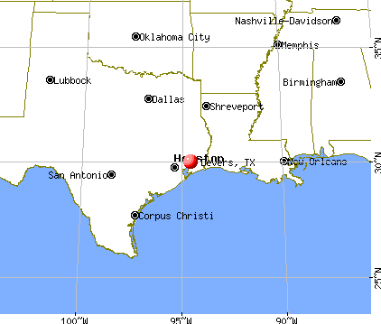 Devers, Texas map