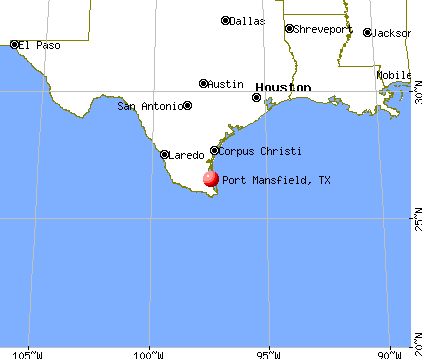 Port Mansfield, Texas map