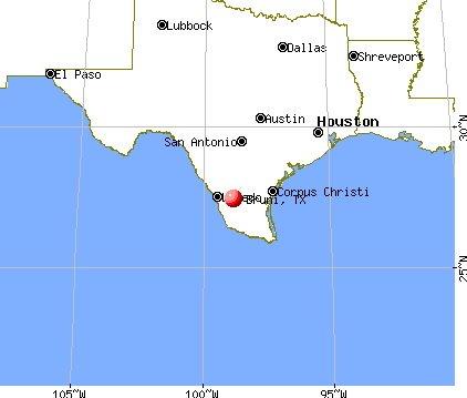 Bruni, Texas map