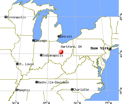 Hartford, Ohio map