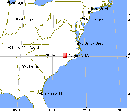 Calypso, North Carolina map