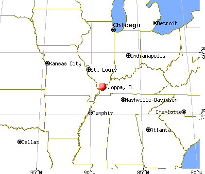 Joppa, Illinois map