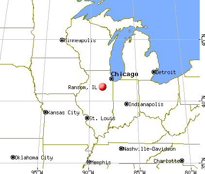 Ransom, Illinois map