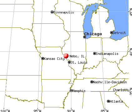 Nebo, Illinois map