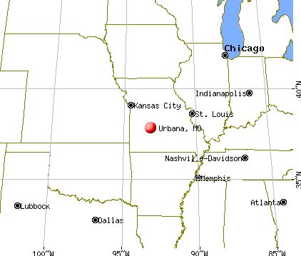 Urbana, Missouri map