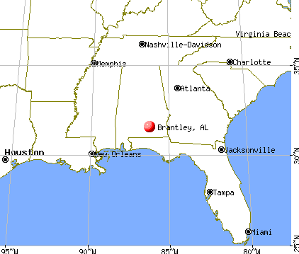 Brantley, Alabama map