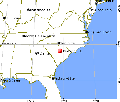 Rembert, South Carolina map