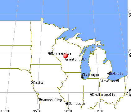 Granton, Wisconsin map