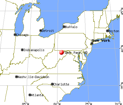 Deer Park, Maryland map