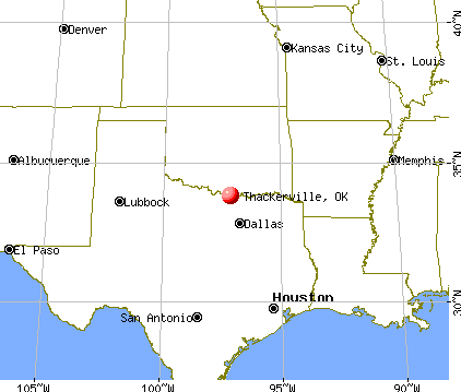 Thackerville, Oklahoma map