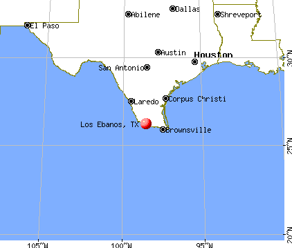 Los Ebanos, Texas map